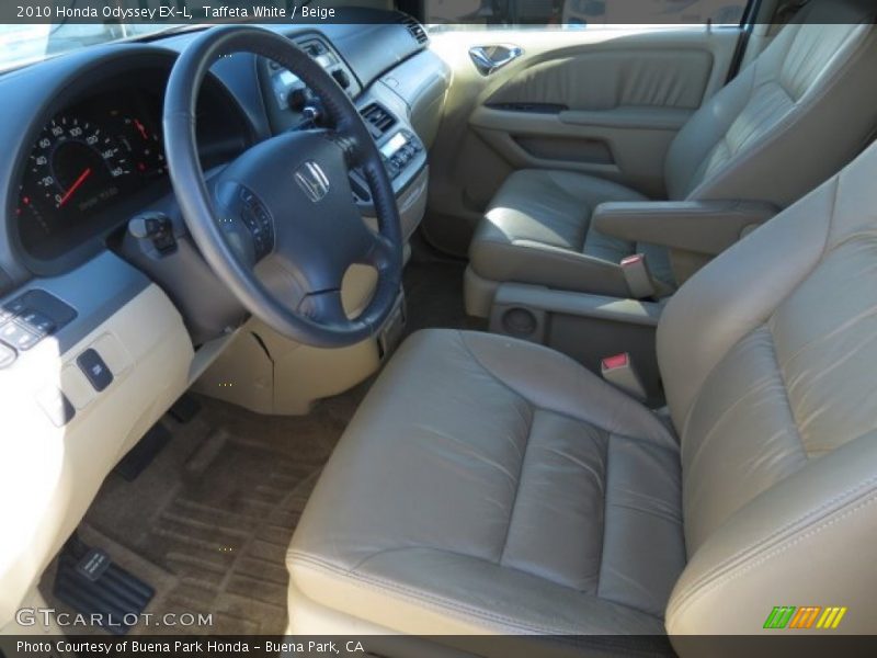 Taffeta White / Beige 2010 Honda Odyssey EX-L