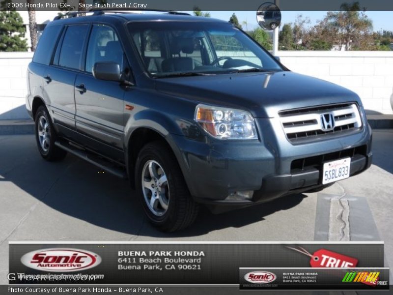 Sage Brush Pearl / Gray 2006 Honda Pilot EX-L