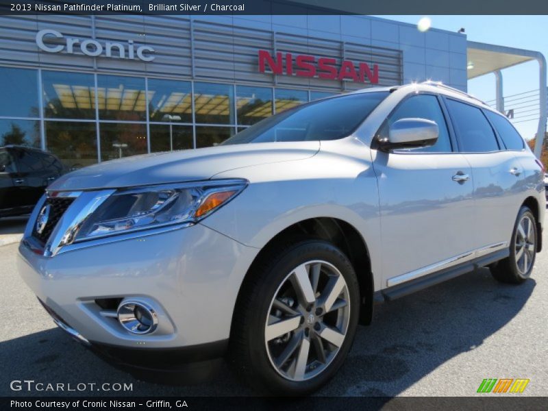 Brilliant Silver / Charcoal 2013 Nissan Pathfinder Platinum