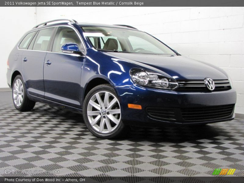 Tempest Blue Metallic / Cornsilk Beige 2011 Volkswagen Jetta SE SportWagen