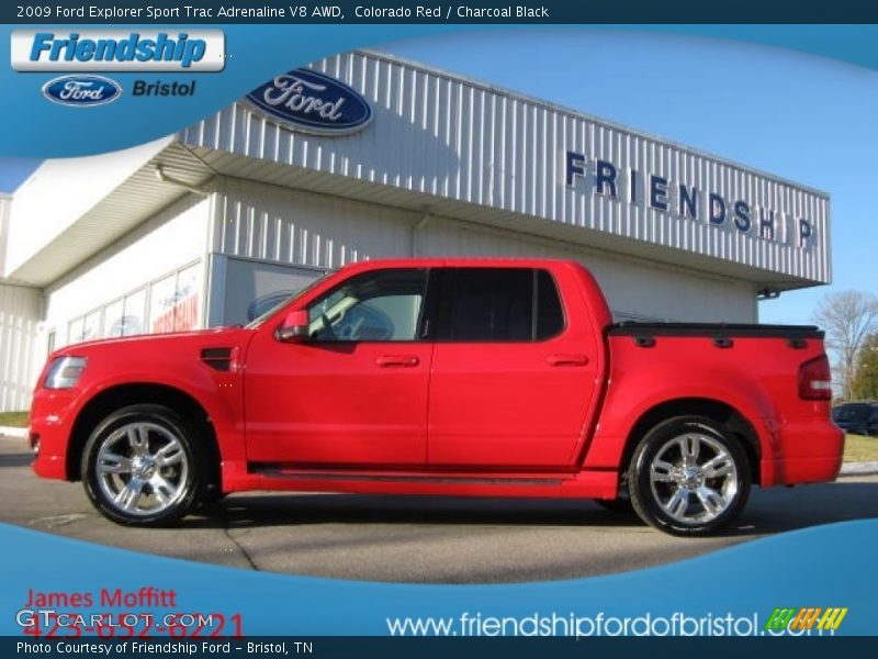 Colorado Red / Charcoal Black 2009 Ford Explorer Sport Trac Adrenaline V8 AWD