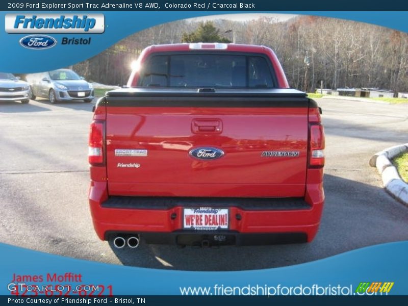 Colorado Red / Charcoal Black 2009 Ford Explorer Sport Trac Adrenaline V8 AWD