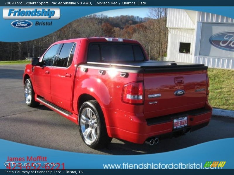 Colorado Red / Charcoal Black 2009 Ford Explorer Sport Trac Adrenaline V8 AWD