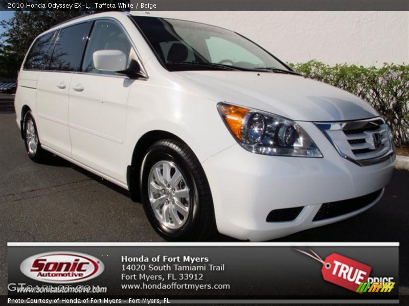 Taffeta White / Beige 2010 Honda Odyssey EX-L