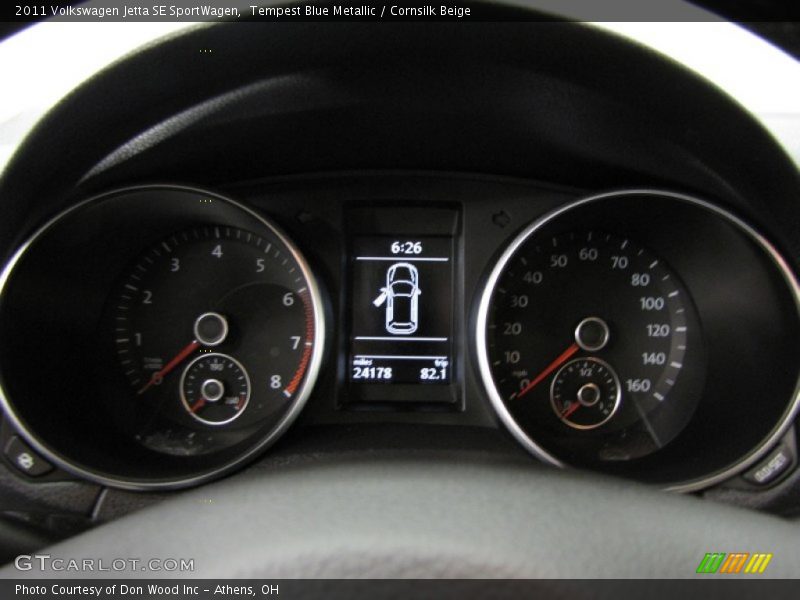 Tempest Blue Metallic / Cornsilk Beige 2011 Volkswagen Jetta SE SportWagen