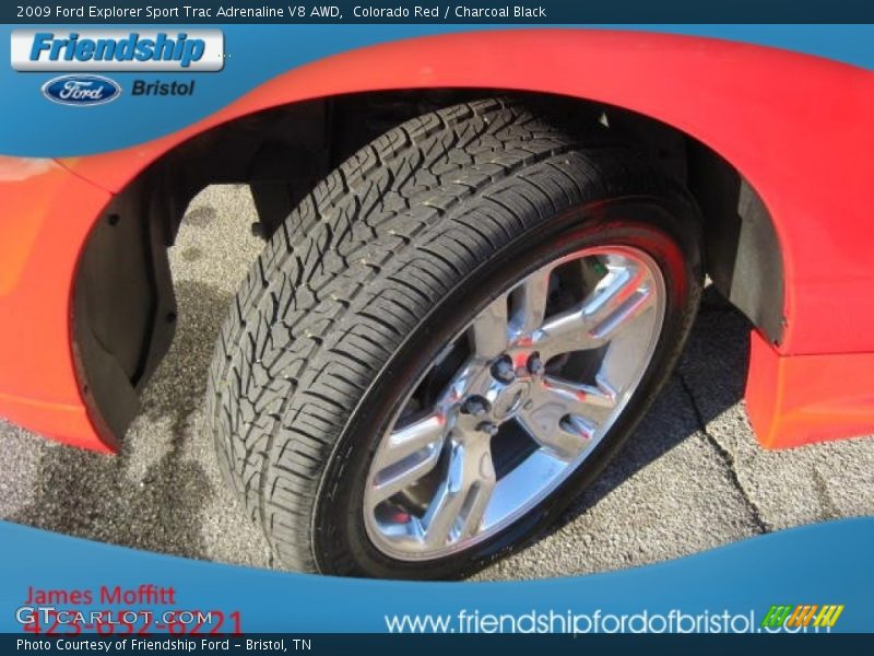 Colorado Red / Charcoal Black 2009 Ford Explorer Sport Trac Adrenaline V8 AWD
