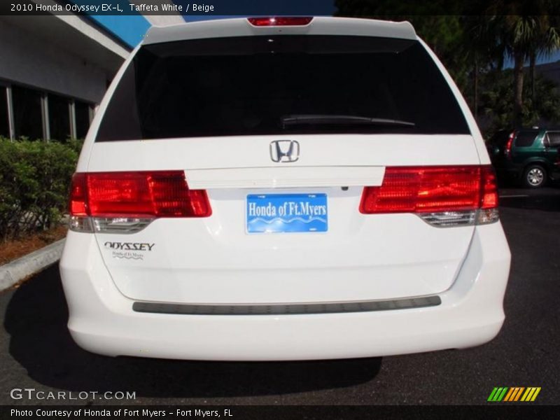 Taffeta White / Beige 2010 Honda Odyssey EX-L