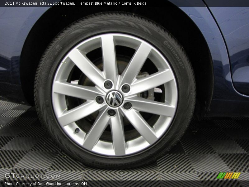Tempest Blue Metallic / Cornsilk Beige 2011 Volkswagen Jetta SE SportWagen