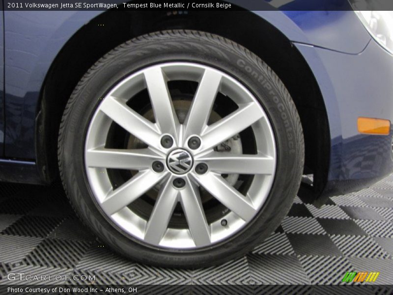 Tempest Blue Metallic / Cornsilk Beige 2011 Volkswagen Jetta SE SportWagen