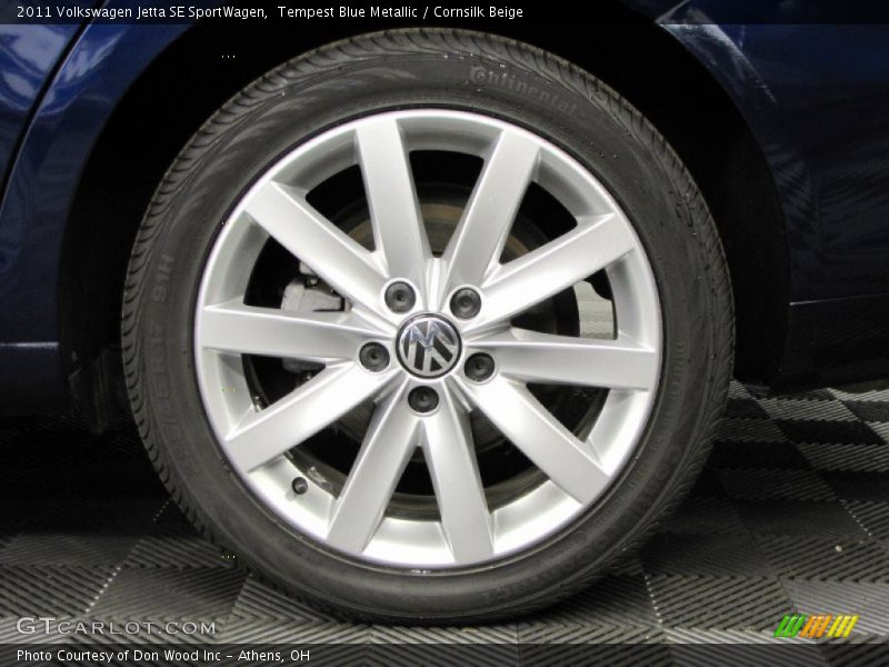 Tempest Blue Metallic / Cornsilk Beige 2011 Volkswagen Jetta SE SportWagen