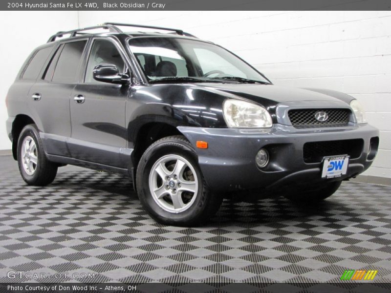 Black Obsidian / Gray 2004 Hyundai Santa Fe LX 4WD
