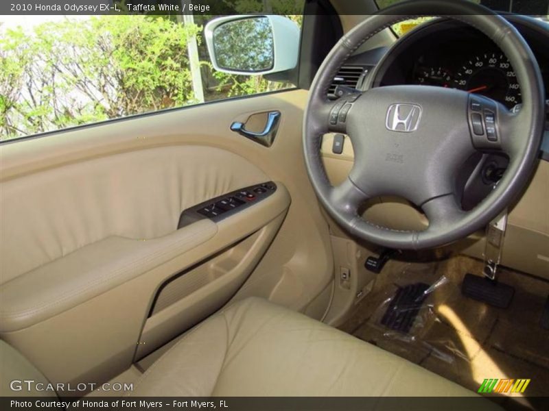 Taffeta White / Beige 2010 Honda Odyssey EX-L