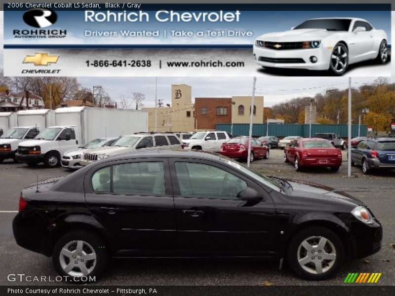 Black / Gray 2006 Chevrolet Cobalt LS Sedan