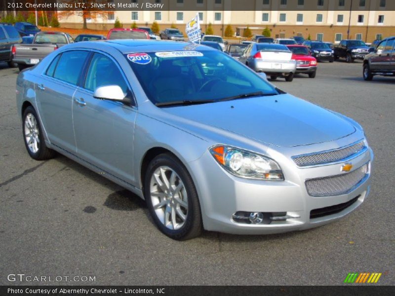 Silver Ice Metallic / Ebony 2012 Chevrolet Malibu LTZ
