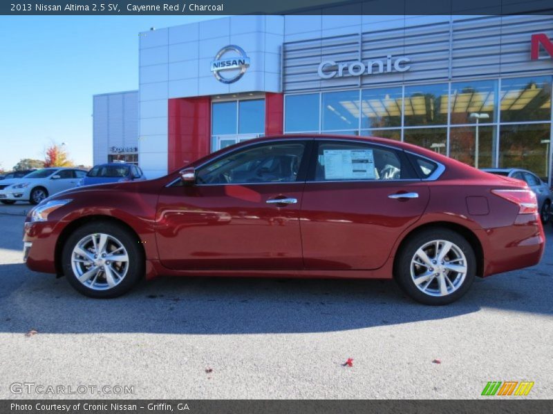 Cayenne Red / Charcoal 2013 Nissan Altima 2.5 SV