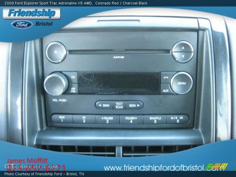 Colorado Red / Charcoal Black 2009 Ford Explorer Sport Trac Adrenaline V8 AWD