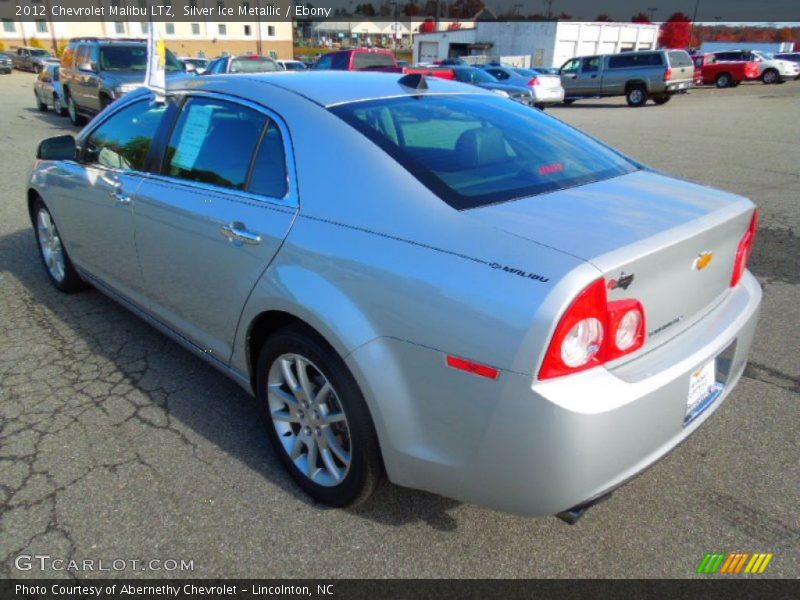 Silver Ice Metallic / Ebony 2012 Chevrolet Malibu LTZ