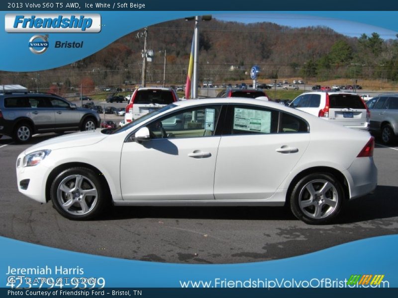 Ice White / Soft Beige 2013 Volvo S60 T5 AWD