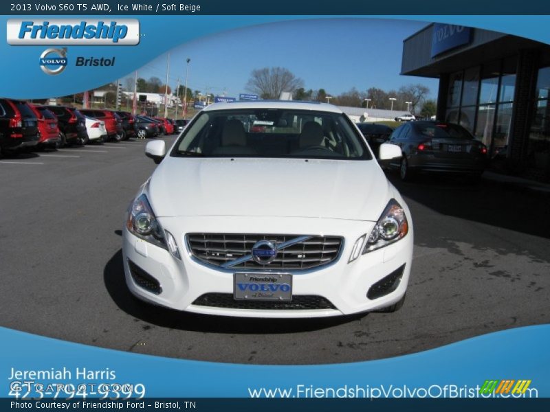 Ice White / Soft Beige 2013 Volvo S60 T5 AWD