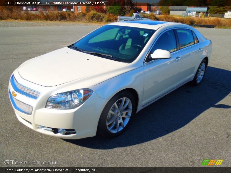 White Diamond Tricoat / Ebony 2012 Chevrolet Malibu LTZ