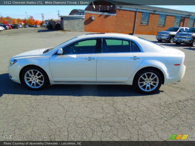 White Diamond Tricoat / Ebony 2012 Chevrolet Malibu LTZ