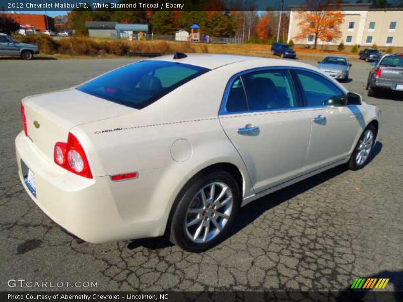 White Diamond Tricoat / Ebony 2012 Chevrolet Malibu LTZ