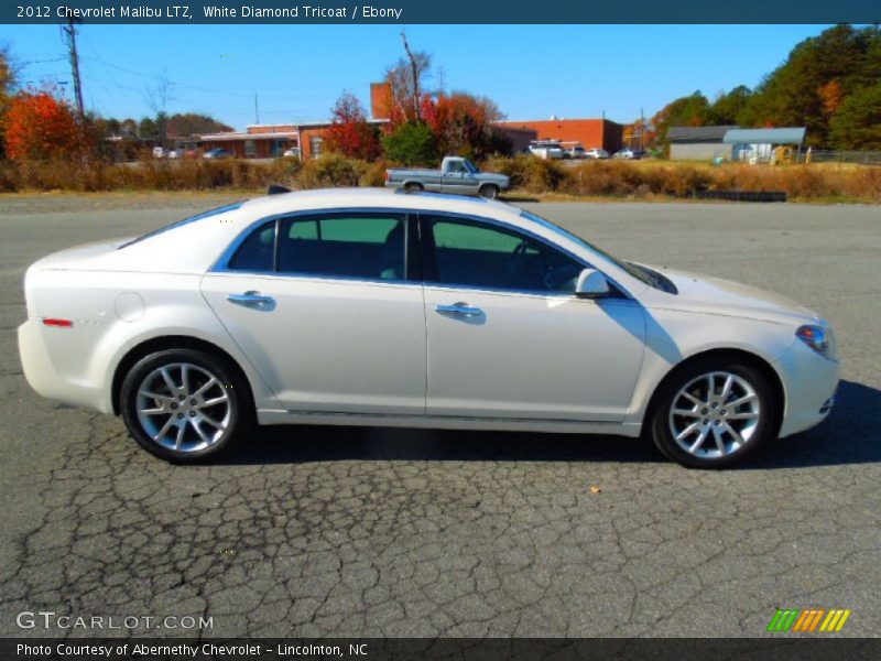 White Diamond Tricoat / Ebony 2012 Chevrolet Malibu LTZ