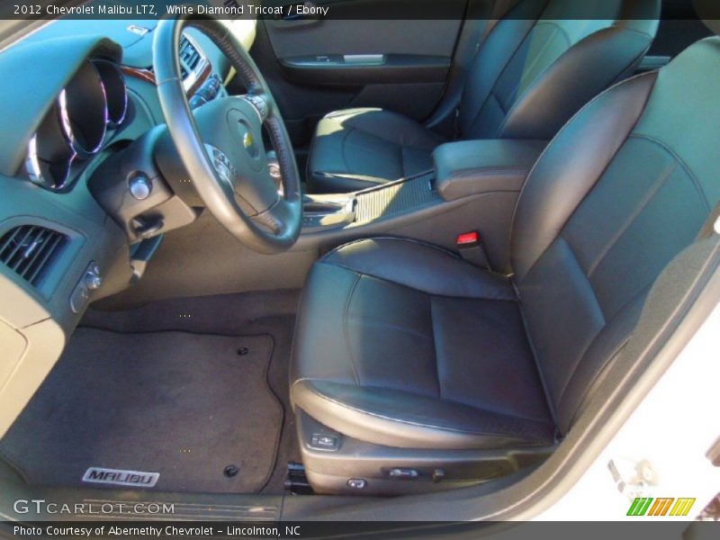 White Diamond Tricoat / Ebony 2012 Chevrolet Malibu LTZ