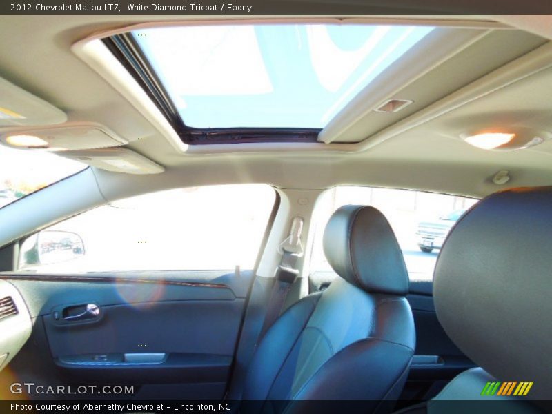 White Diamond Tricoat / Ebony 2012 Chevrolet Malibu LTZ