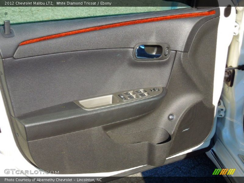 White Diamond Tricoat / Ebony 2012 Chevrolet Malibu LTZ