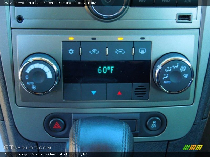 White Diamond Tricoat / Ebony 2012 Chevrolet Malibu LTZ