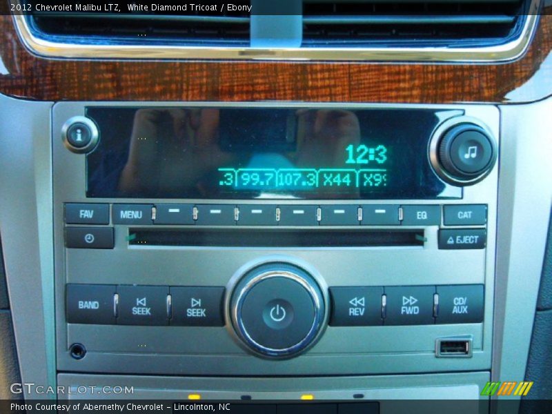White Diamond Tricoat / Ebony 2012 Chevrolet Malibu LTZ