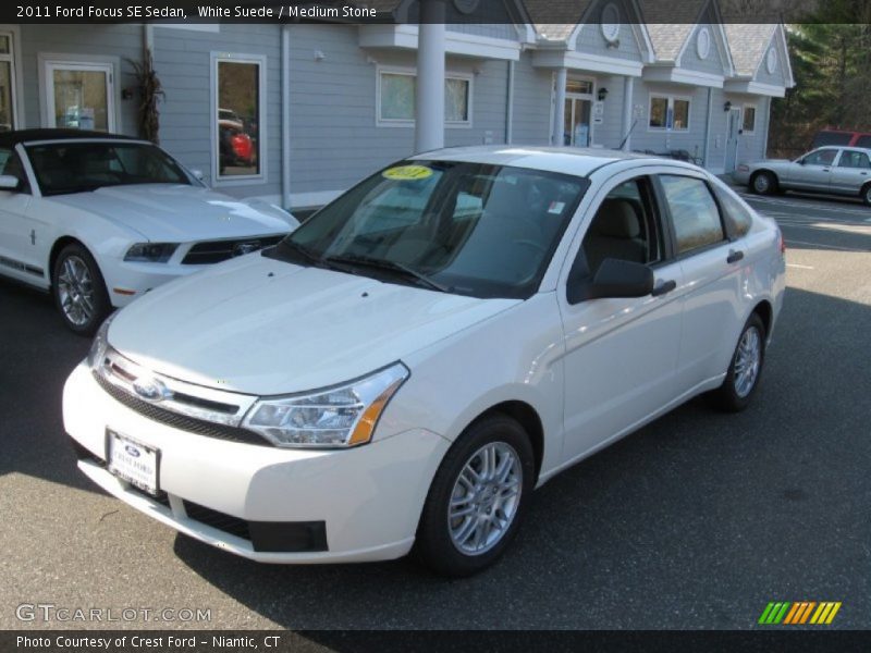 White Suede / Medium Stone 2011 Ford Focus SE Sedan