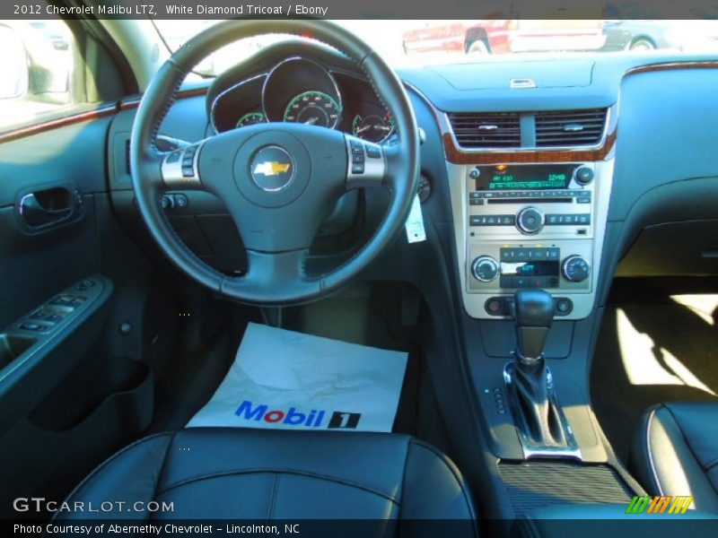 White Diamond Tricoat / Ebony 2012 Chevrolet Malibu LTZ