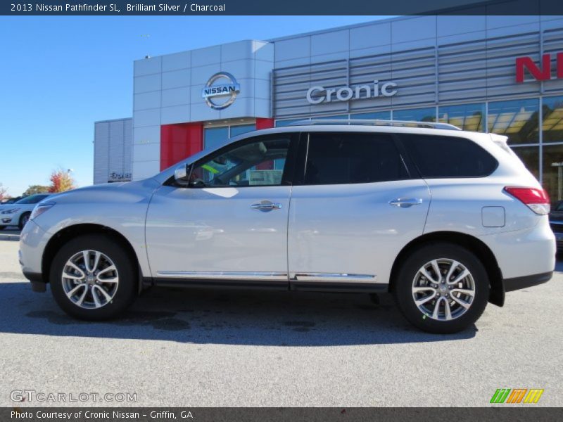 Brilliant Silver / Charcoal 2013 Nissan Pathfinder SL