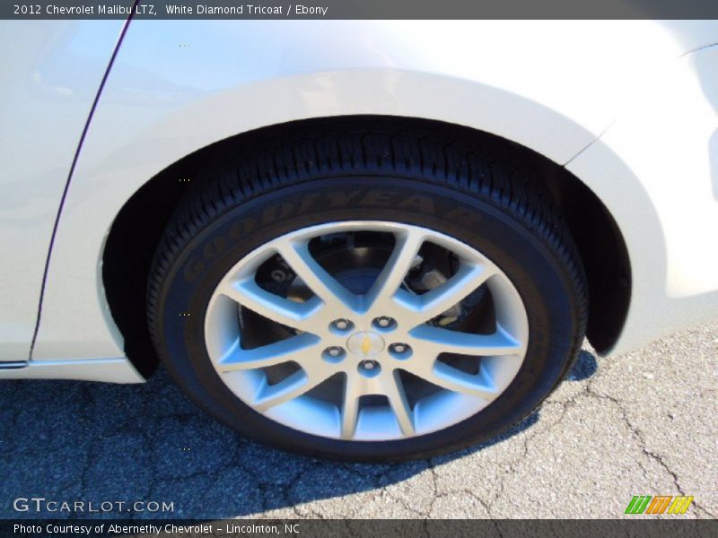 White Diamond Tricoat / Ebony 2012 Chevrolet Malibu LTZ