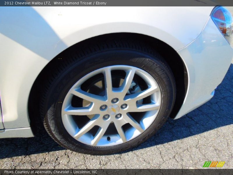 White Diamond Tricoat / Ebony 2012 Chevrolet Malibu LTZ