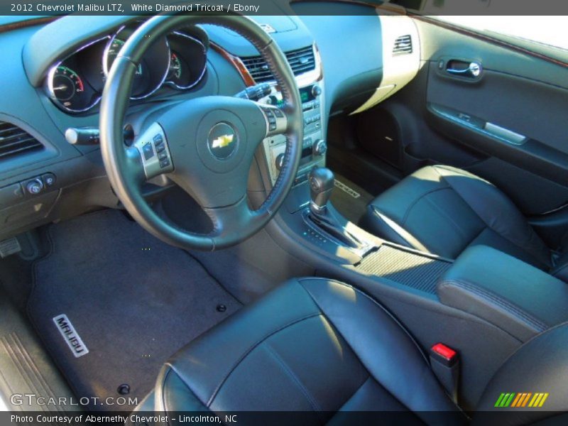 White Diamond Tricoat / Ebony 2012 Chevrolet Malibu LTZ
