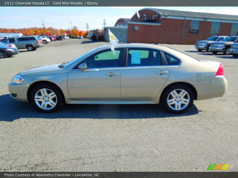 Gold Mist Metallic / Ebony 2012 Chevrolet Impala LT