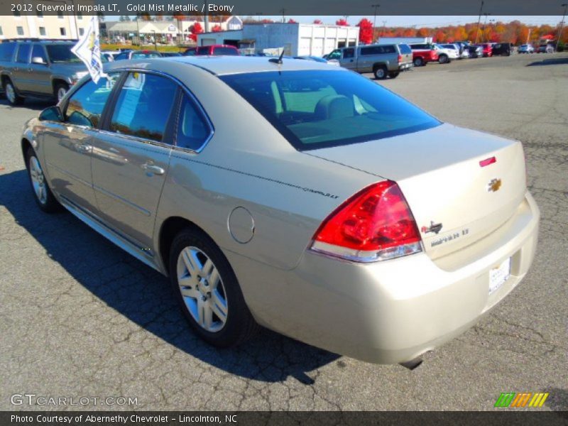 Gold Mist Metallic / Ebony 2012 Chevrolet Impala LT