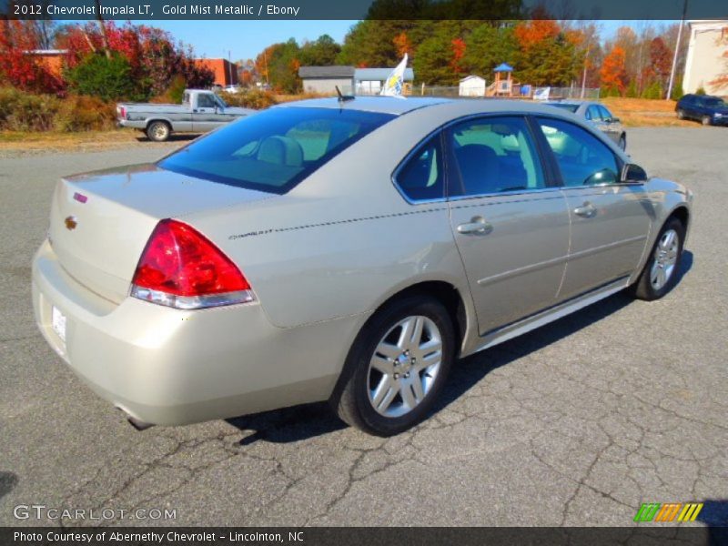 Gold Mist Metallic / Ebony 2012 Chevrolet Impala LT
