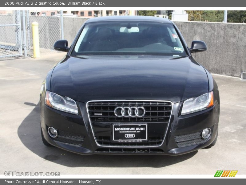 Brilliant Black / Black 2008 Audi A5 3.2 quattro Coupe