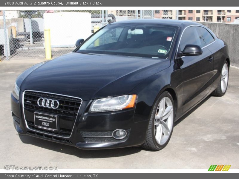 Brilliant Black / Black 2008 Audi A5 3.2 quattro Coupe