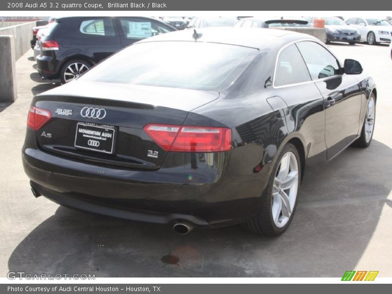 Brilliant Black / Black 2008 Audi A5 3.2 quattro Coupe