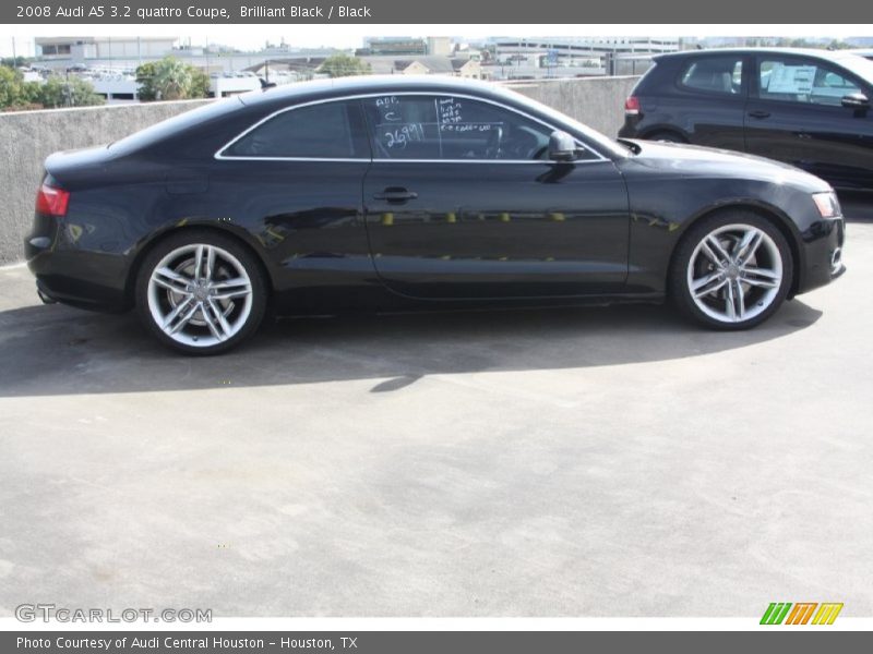 Brilliant Black / Black 2008 Audi A5 3.2 quattro Coupe