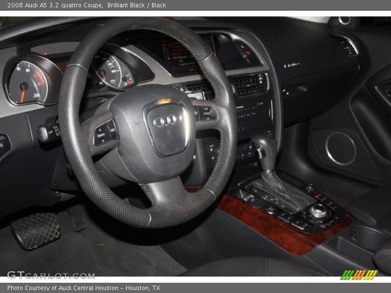 Brilliant Black / Black 2008 Audi A5 3.2 quattro Coupe