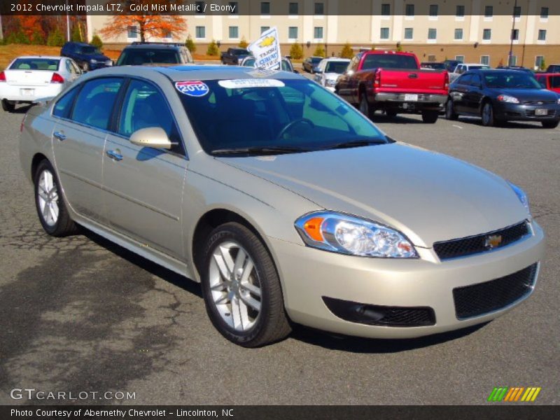Gold Mist Metallic / Ebony 2012 Chevrolet Impala LTZ