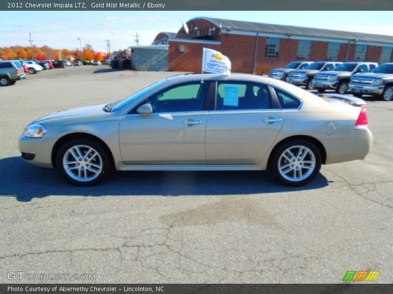 Gold Mist Metallic / Ebony 2012 Chevrolet Impala LTZ