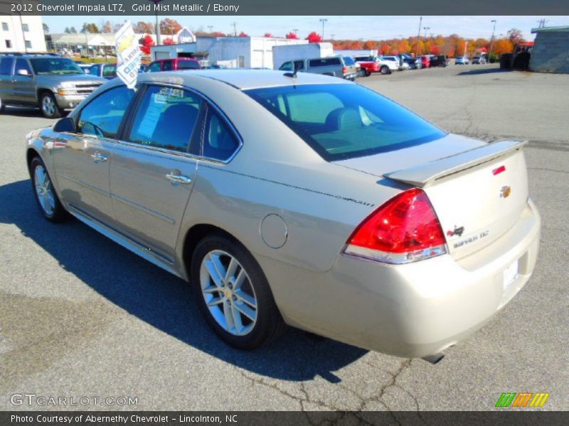 Gold Mist Metallic / Ebony 2012 Chevrolet Impala LTZ
