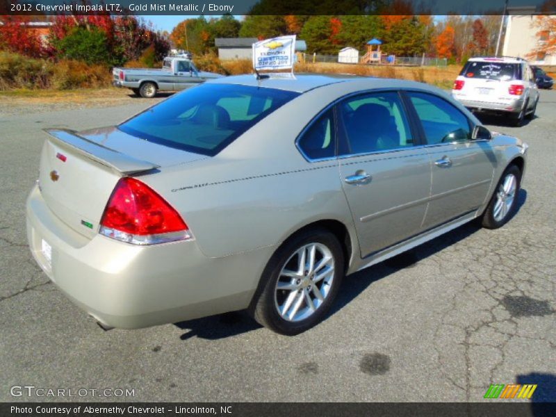 Gold Mist Metallic / Ebony 2012 Chevrolet Impala LTZ